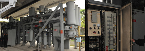 Repair of Siemens Type 8D.2 GIS system. Replacement of double pressure blast-valve and parts to a 8TJ1 switchgear interlock unit.